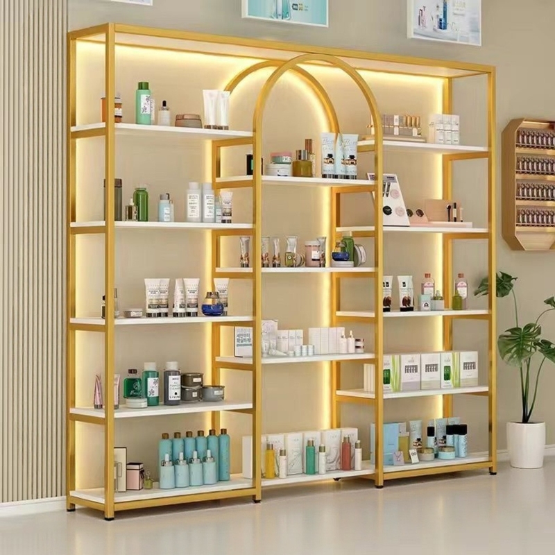 Luxury Beauty Salon Display Cabinets Supermarket