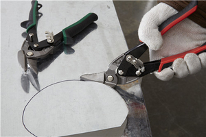 مقص معدني للطيران 10 بوصات، قطع مستقيم، قاطع معادن قوي لقطع الصفائح المعدنية، مصنوع من الفولاذ الكروم فاناديوم - Product Image 4