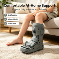 Botte Aircast à semelle compensée pour usage quotidien, avec chambre à air gonflable intégrée, pour la marche naturelle, la rééducation des entorses de la cheville et des tendinites d'Achille