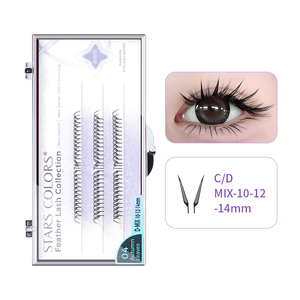 ขนตาปลอม STARSCOLORS แบบชิ้นเดียว ทรงคอมิก สไปร์ สำเร็จรูป แบบปลายแหลม สไตล์มังงะ - Product Image 1