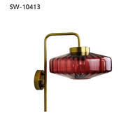 Applique murale moderne avec abat-jour en verre, luminaires muraux d'intérieur à bon prix, lampes murales LED pour chevet et hôtel