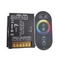 Contrôleur LED 30A 5V-24V DC Mono CCT Monochrome RGB RGBW RGBWC avec câble réseau RJ45, synchronisation musicale et télécommande RF
