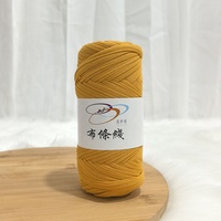 Vente directe en gros 100% polyester tissé à la main T-Shirt fil 200g haute élasticité bandes de tissu teint bricolage tricot tapis fil