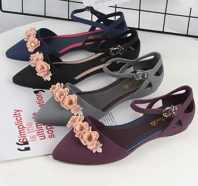 Hotsale wholesale ladies shoes fashion Jelly sandal shoes women