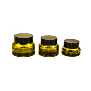 30 <span class=keywords><strong>ml</strong></span> <span class=keywords><strong>50</strong></span> <span class=keywords><strong>ml</strong></span> 100 <span class=keywords><strong>ml</strong></span> 1oz 30g 50g verde chiaro glassata opaca nero crema vaso di <span class=keywords><strong>vetro</strong></span> con pendenza di spalla con il nero coperchio di plastica - Product Image 4