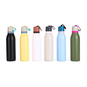 silverjet Insulated Stainless Steel Water Bottle 18oz 24oz Double Wall Vacuum <b>Flask</b> <b>With</b> Lid <b>Straw</b> For Outdoor Office Home Use - Product Image 3