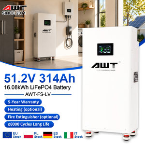 Stok Eu grosir 15kWh 16kWh DIY baterai Lithium surya 51.2V 48V 280ah 314ah Lifepo4 sistem baterai penyimpanan energi rumah - Product Image 1