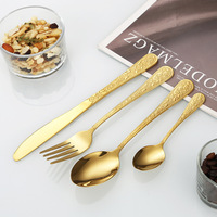 Ensemble de couverts de restaurant en acier inoxydable, finition miroir, pour la décoration de mariage, logo personnalisé, réutilisable, passe au lave-vaisselle