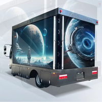 Camion d'affichage LED mobile extérieur, véhicule publicitaire numérique avec grand écran TV, panneau d'affichage, luminosité 6000 cd, étanche IP65