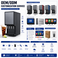 Distributeur de boissons gazeuses commercial OEM à 4 têtes, machine à soda multi-saveurs pour les magasins de proximité et les snack-bars
