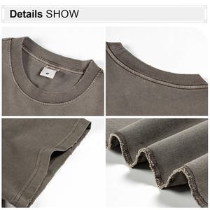 Hochwertiges Vintage Acid Wash <span class=keywords><strong>T</strong></span>-Shirt Benutzer definiertes 260g/m² schweres <span class=keywords><strong>T</strong></span>-Shirt aus 100% Baumwolle - Product Image 4