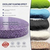 Granulés de sable flottant couleur stable pour système de surface époxy décoratif 1-4 mm en vrac, fabrication OEM, vente en gros, export