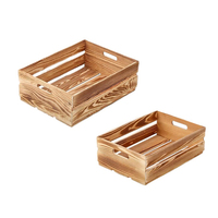 Vente en gros caisse de rangement en bois rustique faite à la main décor de ferme vintage pour légumes fruits bois artisanat boîtes de panneaux muraux