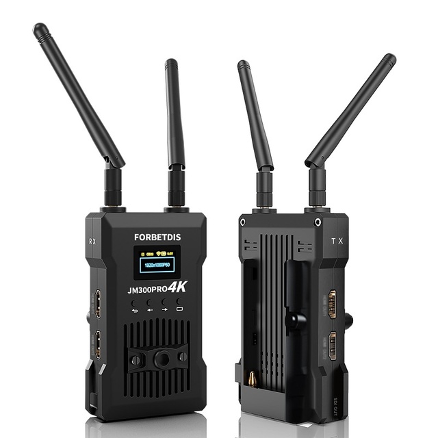 4K HD Wireless Transmitter and Receiver 300m Extender 1000FT 2.4G/5G for Streaming Video Audio Camera/Monitor/Projector