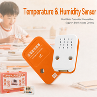 Kit de Robot Programable Scratch Python ESP32, Juguete Electrónico de Codificación por Bloques, Sensor de Temperatura y Humedad, Módulo de Seguimiento IR