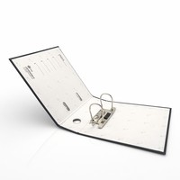 Carpeta de Hojas Sueltas A4 con Clip de Papel Perforado de Tres Pulgadas y Dos Orificios en Forma de D, Directo de Fábrica en China
