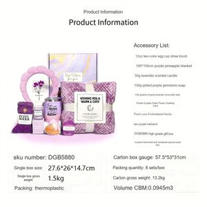 Women's Spa Gift Basket - with Scented Candle, Bath Bomb, Body Lotion, and Blanket - 12oz - Perfect Birthday <b>Present</b> Set - Product Image 4