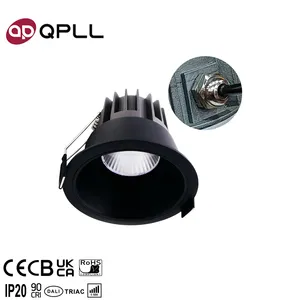 Pemasok Odm lampu sorot Led toko Eropa aluminium Restoran terpasang tradisional 110 Volt 30 Watt 40W skala dapat diredupkan