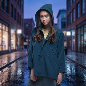 Manteaux décontractés pour femmes inspirés des vêtements de travail à capuche détachables ODM pour dames - Product Image 1