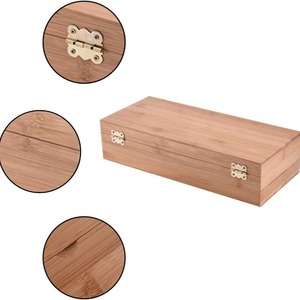 Caja para aceites esenciales, caja de almacenamiento de aceites esenciales con múltiples compartimentos de bambú y madera, caja de exhibición, caja de bambú y madera, cosmética - Product Image 4