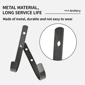 Soporte de Pared para Arco de Arquería SPG, Soporte para Arco Tradicional Desmontable, Soporte para Arco Compuesto de Caza, Soporte Metálico para Exteriores - Product Image 2