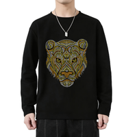 Transferts thermocollants personnalisés avec strass et motifs léopard pour T-shirts