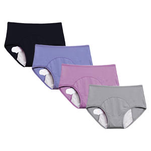 Mutandine mestruali da <span class=keywords><strong>donna</strong></span> in <span class=keywords><strong>cotone</strong></span> <span class=keywords><strong>impermeabile</strong></span> Plus Size mutandine mestruali a prova di perdite pantaloni fisiologici - Product Image 1