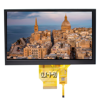 Modul Layar LCD Panel Sentuh Kapasitif TFT 7 Inci dengan Antarmuka 50PIN 24 Bit Resolusi 800x480 IC Driver HX8664B