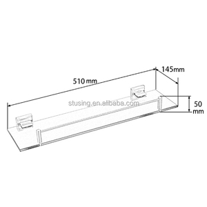 Nouvelle arrivée Étagères de <span class=keywords><strong>douche</strong></span> en <span class=keywords><strong>verre</strong></span> murales au design moderne <span class=keywords><strong>Porte</strong></span>-shampoing d'angle pour hôtel organisé par l'usine - Product Image 3