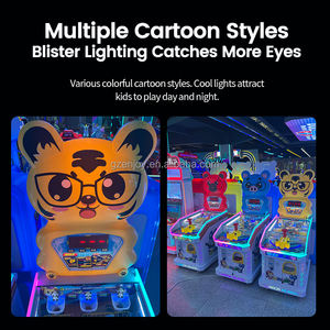 เครื่องเล่นหยอดเหรียญ เครื่องเล่นในร่ม อุปกรณ์เกมยิงปืนโลหะ สำหรับห้างสรรพสินค้า - Product Image 4