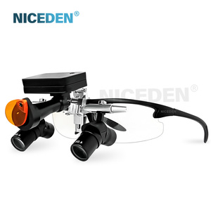 Loupes dentaires ergonomiques à changement rapide magnétique 48 °   Loupe binoculaire sans fil 40000LUX pour dentisterie, ORL et chirurgie plastique - Product Image 2