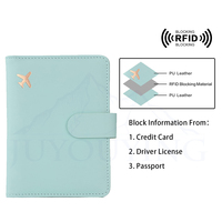 Haute qualité luxe en cuir Pu sac de rangement de documents porte-carte voyage portefeuille carte de crédit portefeuille Rfid blocage carte passeport sac