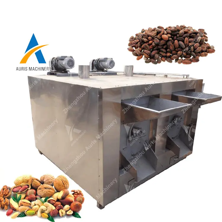Máquina tostadora de cacao personalizada, máquina tostadora de almendras de Palma de avellana de alta capacidad para nueces, semillas de girasol