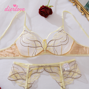 Dierlove Vente en gros de vêtements pour femmes, lingerie sexy en dentelle et résille, couleur unie, avec fente ouverte, lingerie érotique séduisante pour femmes - Product Image 3