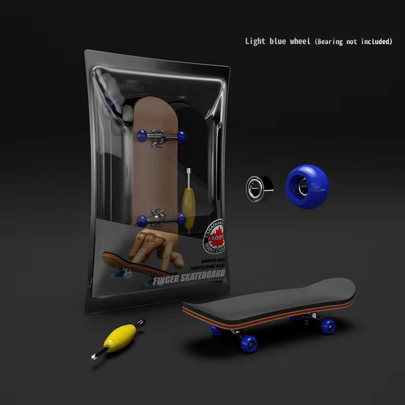 ล้อสีน้ำเงินเข้มพร้อมลูกปืน