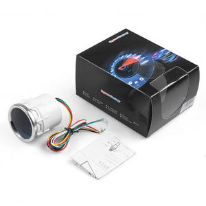 Compteur de vitesse universel 12V pour course automobile, nouveau, 52 mm, lumière blanche, modification automobile, lunettes de soleil, tachymètre 0-10, pression d'huile - Product Image 4