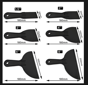 Couteau à mastic en plastique PP de haute qualité, flexible et durable, <span class=keywords><strong>outil</strong></span> de raclage pour le mastic mural, le plâtre, la peinture et les travaux de réparation domestique - Product Image 3