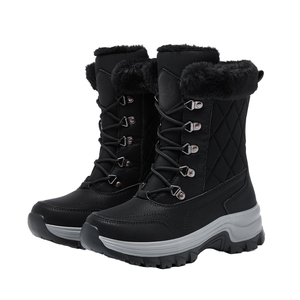 Botas de Nieve para Mujer, Estilo Deportivo para Invierno, Térmicas, Modernas, Cálidas, Antideslizantes, Impermeables, Ligeras y Cómodas - Product Image 1
