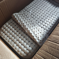 Tapis de Douche Antidérapant en PVC avec Ventouses et Trous de Drainage Creux pour Personnes Âgées, Enfants, Famille, Hôtel, Salle de Bain, Baignoire