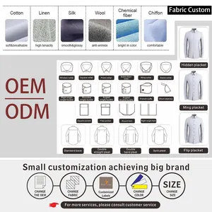 Customized Logo Oxford Cotton Office Business Plus Size Men's Shirts Long Sleeve Shirt Button Down Camisas Para Hombres