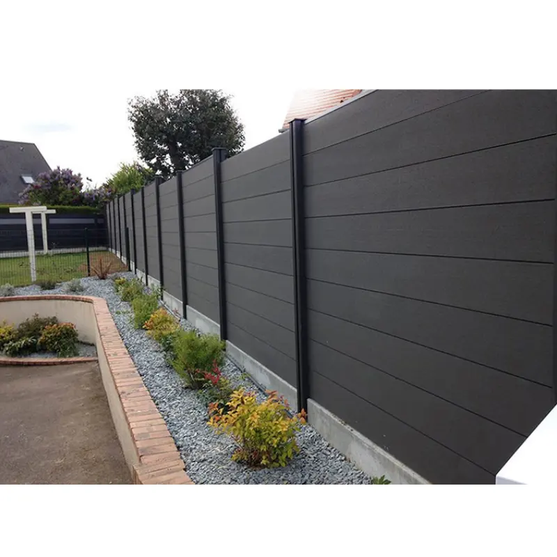 Custom Wholesale WPC Fence Popular And Cheap Wood Plastic Timber Composite WPC Fence