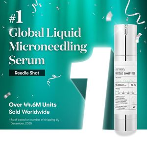 VT CICA Reedle Shot 100 Siero 50ml per Microneedling, Cura dei Pori, Esfoliante per la Cura della Pelle del Viso - Product Image 2