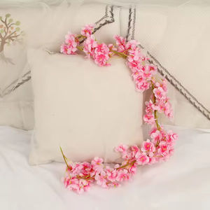 Guirlandes artificielles de fleurs de cerisier en soie, faites à la main, modernes, pour Noël, mariage, décoration intérieure, plafond, vente en gros - Product Image 4