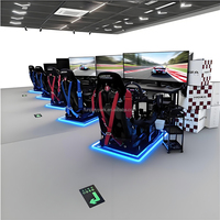 Simulador de Carreras F1 en Oferta, Cabina de Simulación 6DOF de Fibra de Vidrio para Uso en Casa, Escuela o Exteriores, Incluye Estructura para Juegos de Conducción, Sim Rig Individual