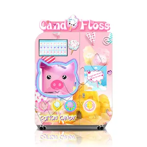 Cotton Candy Vending Machine And Flower Floss Vending Machine With 4 Color Sugar And Multi Shape Choices