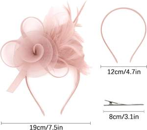 AMCAMI Chapeaux fascinateurs à plumes pour femmes 2026 Derby & Tea Party Petite taille Chine Sans matériau avec bandeau - Product Image 4