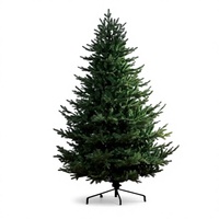 Arbre de Noël artificiel MaoSheng Big Snow White de haute qualité en cèdre, mélange PE+PVC, réaliste, à branches complètes, écologique, blanc chaud