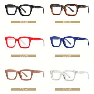 Lunettes de lecture carrées à grande monture tendance, haute définition, anti-lumière bleue, pour presbytes, femmes et hommes - Product Image 6