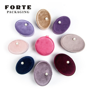 FORTE Handmade Velvet Jewellery <b>Earrings</b> Ring Necklace <b>Box</b> Fanxi Luxury Wholesale Personalized Custom Jewelry Packaging <b>Box</b> - Product Image 3