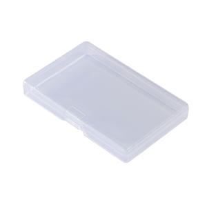 Boîte de rangement carrée transparente en plastique pour bijoux, petites pièces, matériel de pêche, organisateur de bureau pour nail art avec couvercle 54005401 - Product Image 5